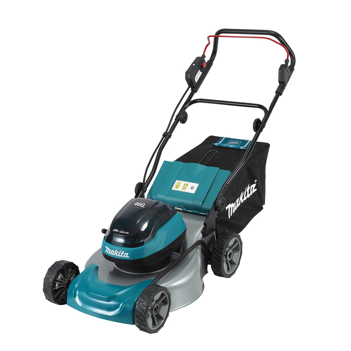 Makita 18Vx2 BRUSHLESS 460mm (18") Lawn Mower, Steel Deck, Bar Blade - Tool Only (DLM466Z)