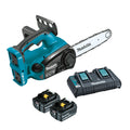 Makita 18Vx2 300mm Chainsaw Kit - Includes 2 x 5.0Ah Batteries & Dual Port Rapid Charger (DUC302PT2)