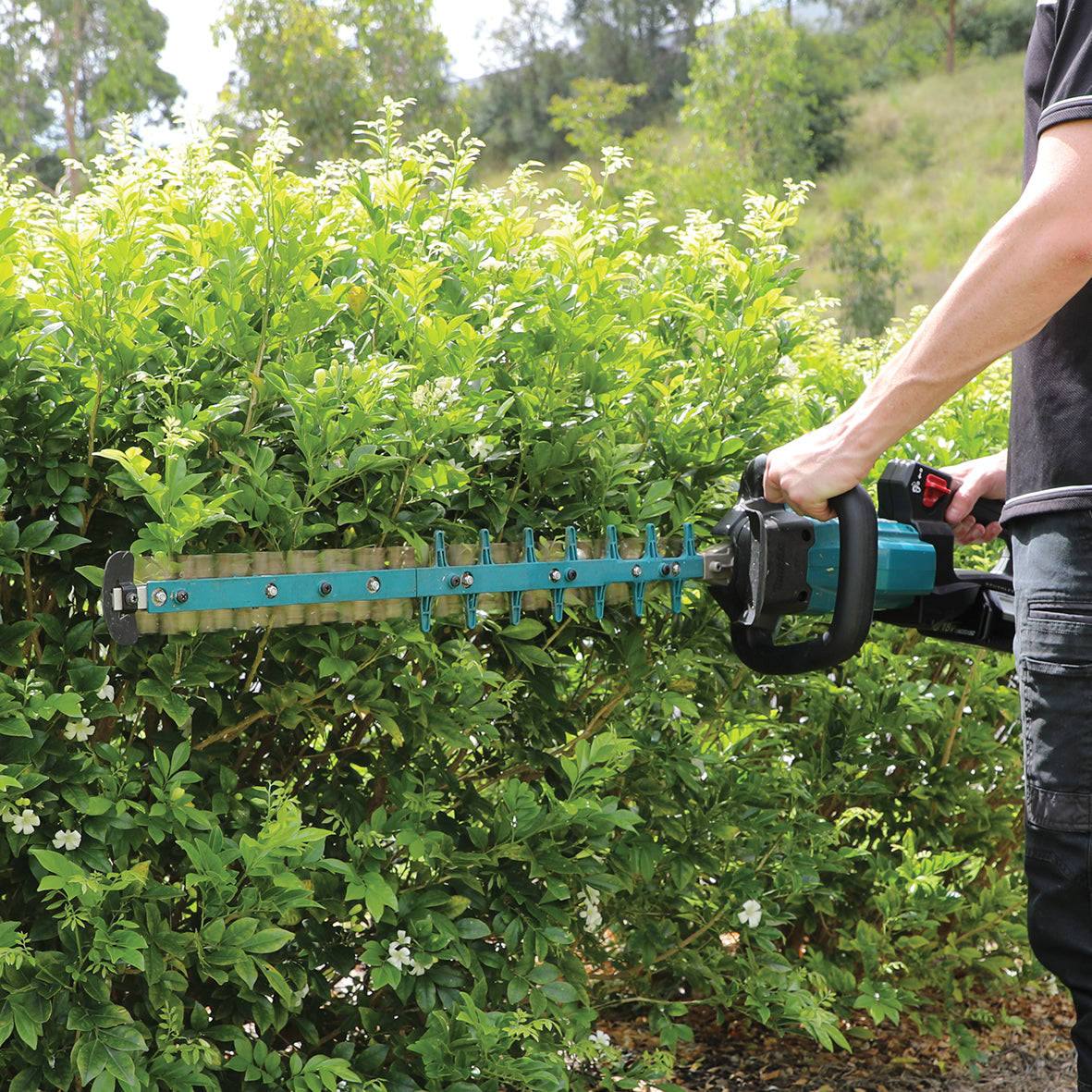 Makita 18V BRUSHLESS 600mm Hedge Trimmer Kit - Includes 5.0Ah Battery & Rapid Charger (DUH602RT)
