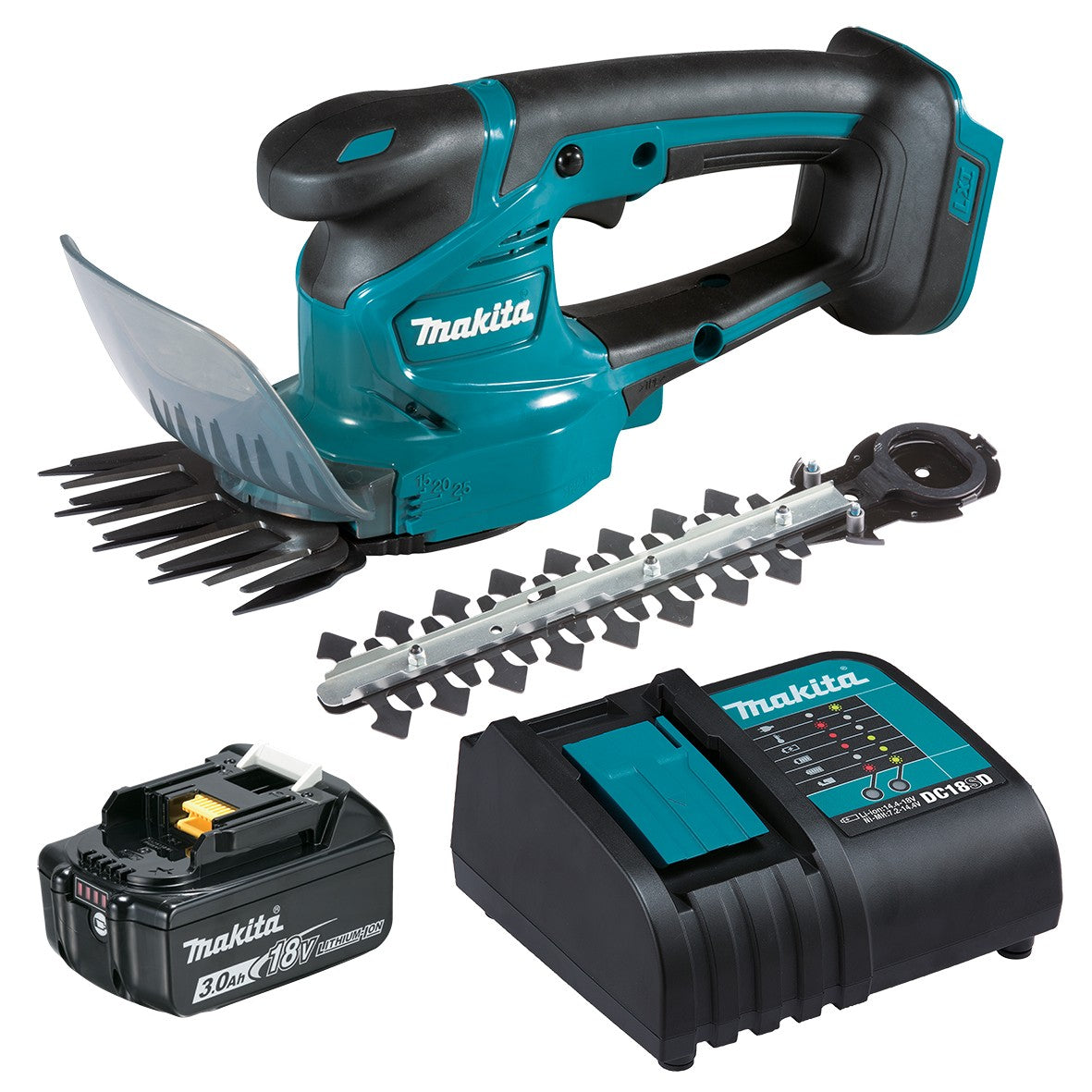 Makita 18V 160mm Grass Shear Kit - Includes 1 x 3.0Ah Battery & Charger (DUM111SFX)