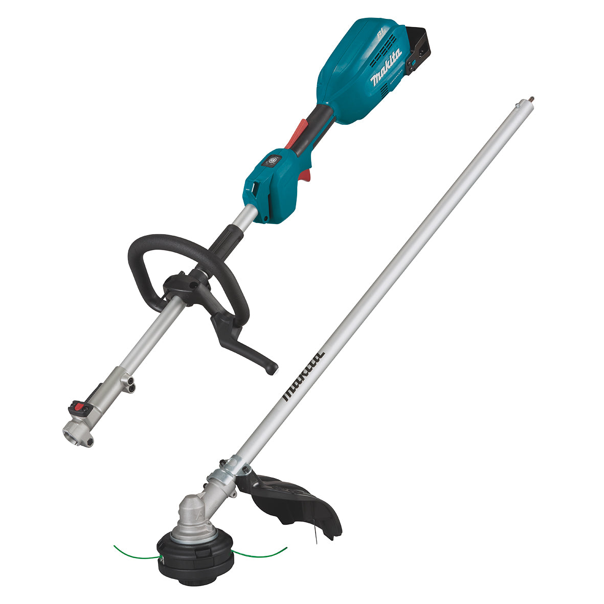Makita 18V BRUSHLESS Multi-Function Powerhead - Tool Only,  EM409MP Straight Brushcutter Attachment (DUX18ZX2)