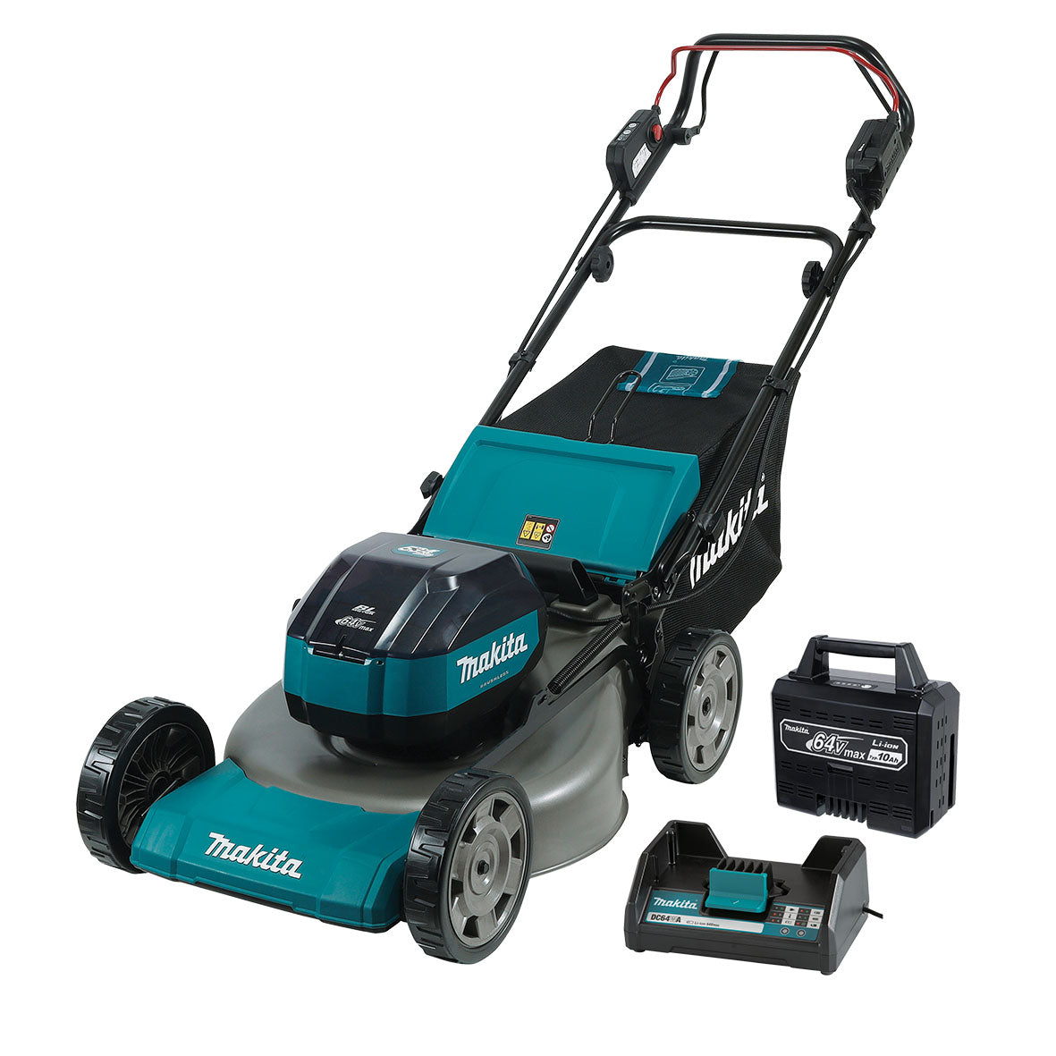 Makita 64V Max Brushless Self Propelled 530mm Lawn Mower Kit (LM004JB103)