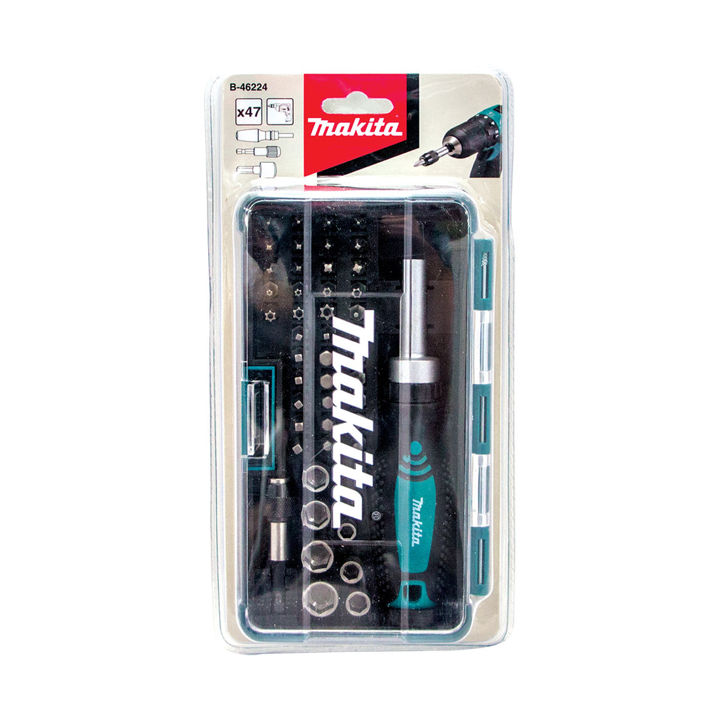 Makita 47pc Ratchet Handle & Screwdriver Bit Set (B-46224)
